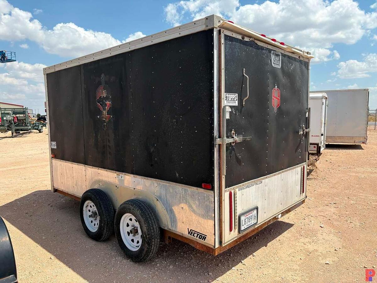 Used CARGO CRAFT 15’ X 7’ T/A BUMPER PULL ENCLOSED TRAILER