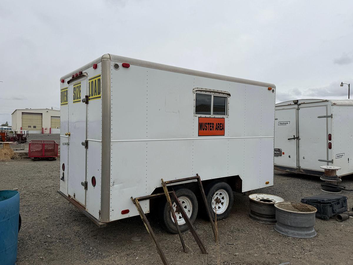 Used 2002 Shopbuilt 12’ t/a doghouse trailer