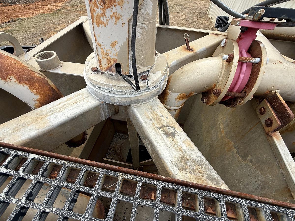 Used 22’ X 102” CEMENT MIXING UNIT MTD ON 2012 BIG TEX 25K GVW DUAL T/A PINTLE HITCH TRAILER