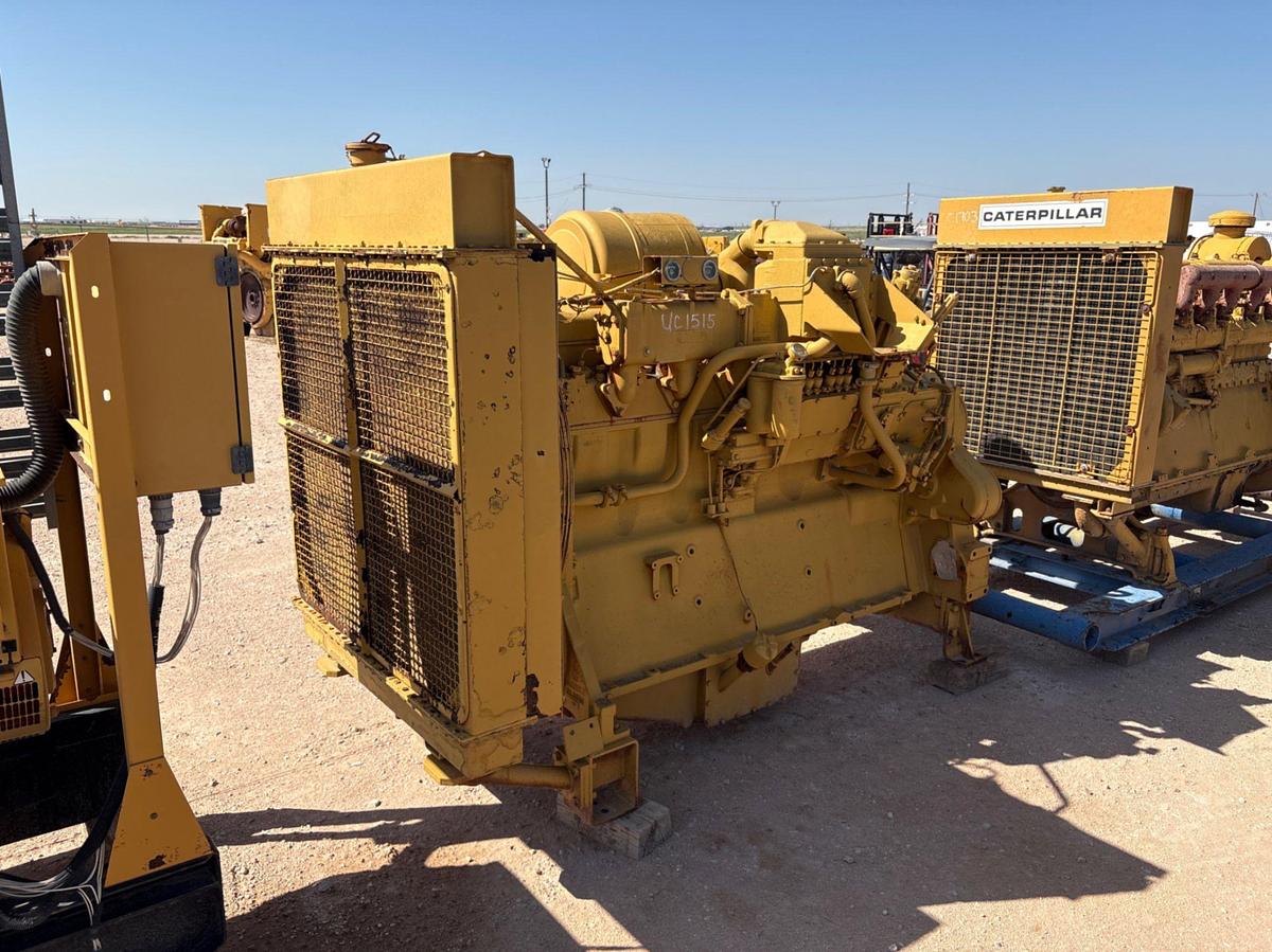 Used CAT D353E diesel engine w/ radiator