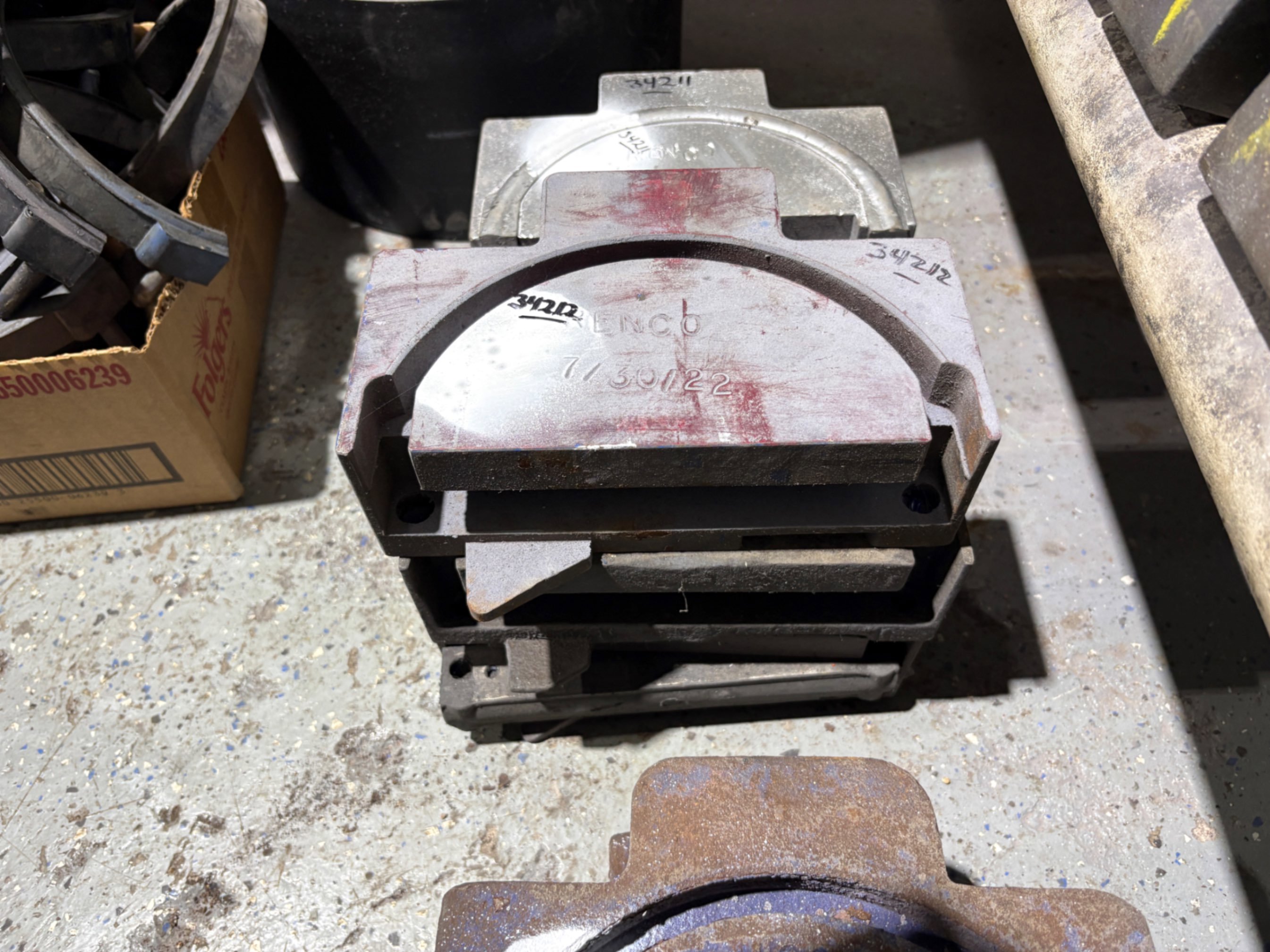 Used SET OF (3) BLIND REEDY BOP RAMS