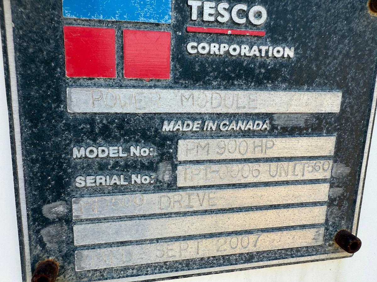 Used TESCO 500-TON ECO AC 900-HP TOP DRIVE ASSEMBLY