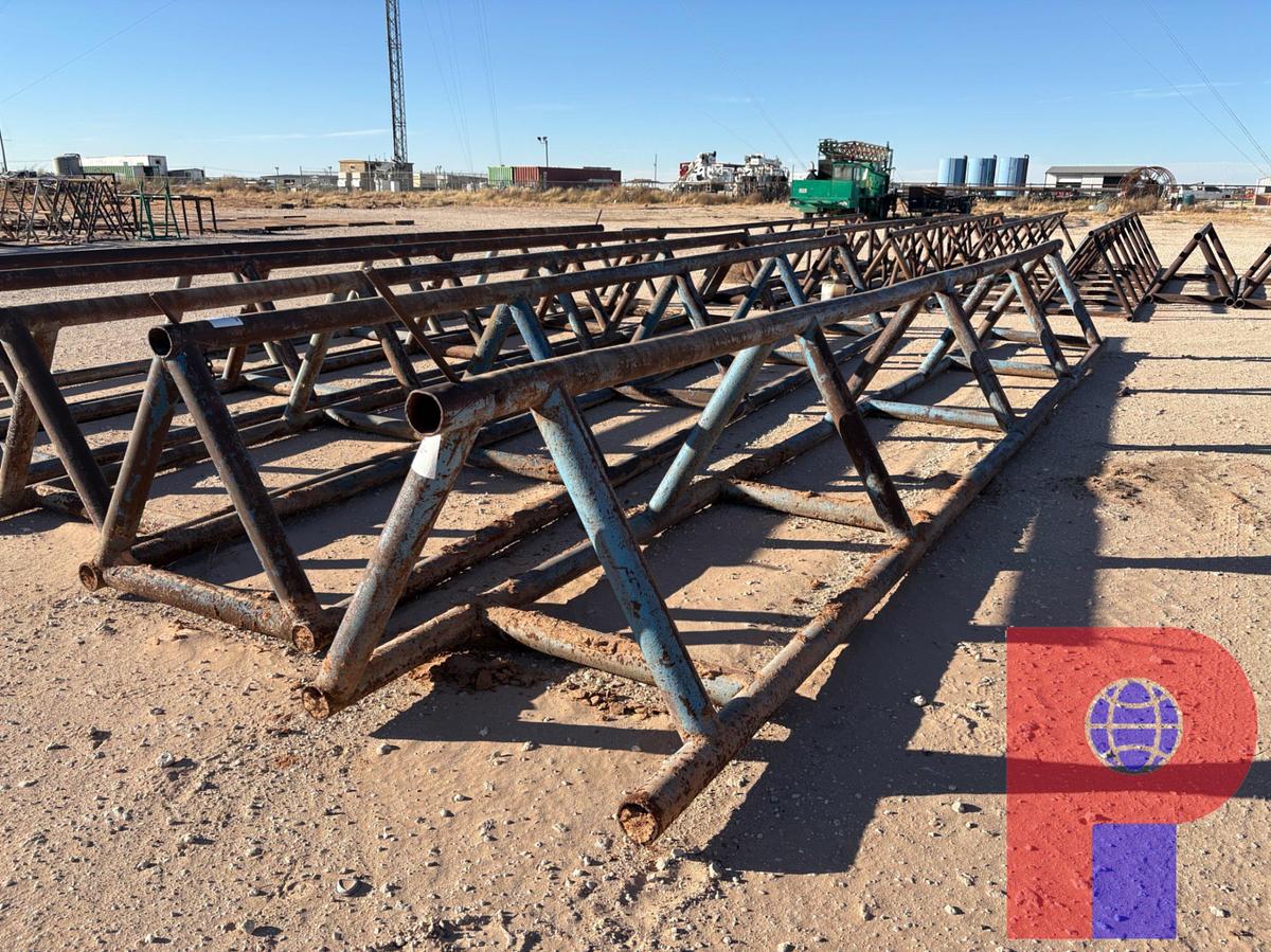 Used (2X$) 30’ X 42” TRIANGLE PIPE RACKS