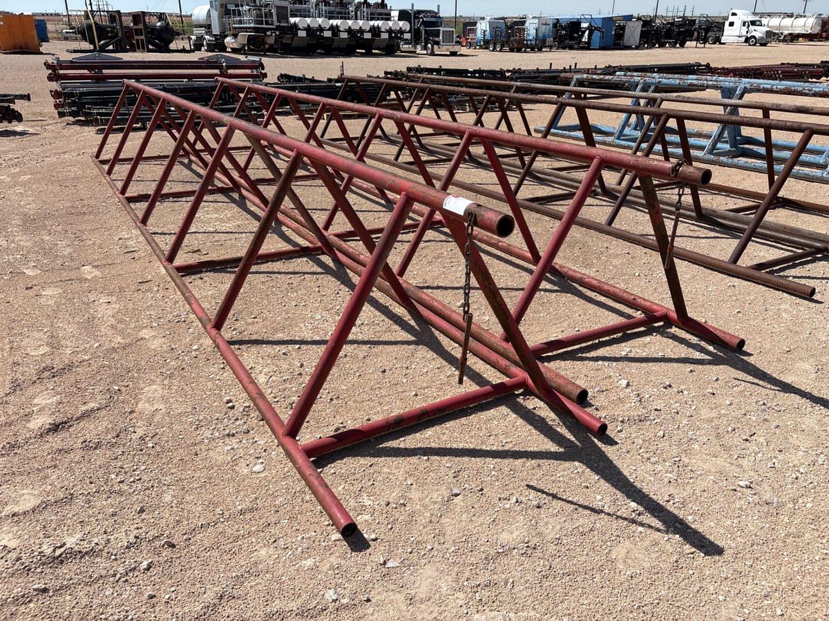 Used (2) 28’ x 41” triangle pipe racks