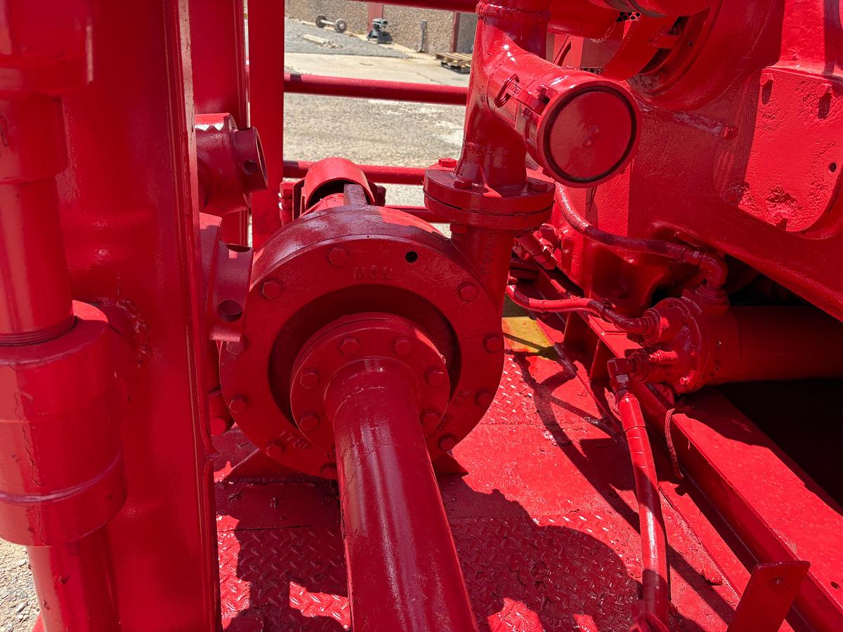 Used Gardner Denver PAH triplex pump mtd on 21’ x 8’ skid