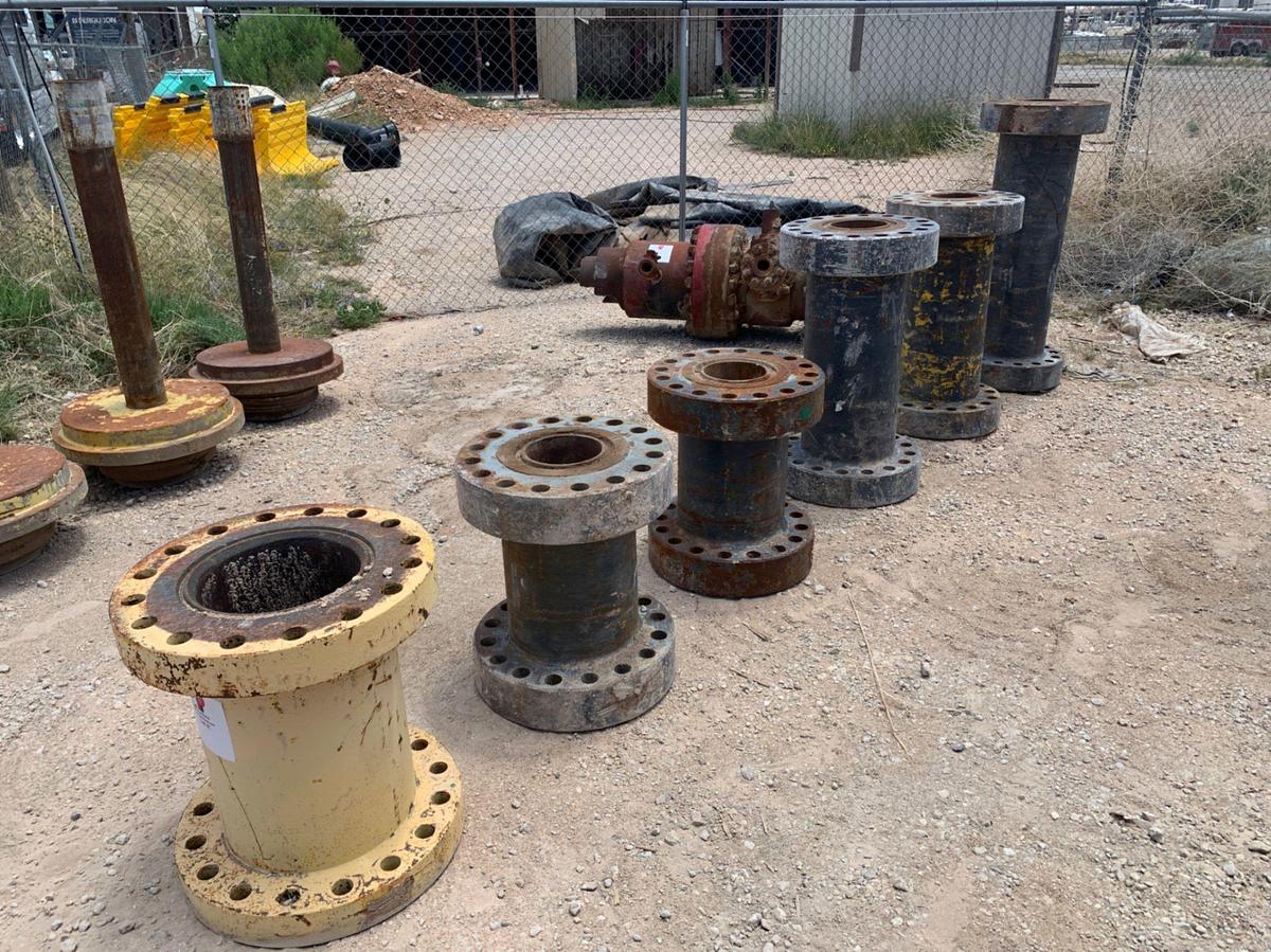 Used (6x) Assorted 7-1/16 10k Spacer Spools 2’ to 4’