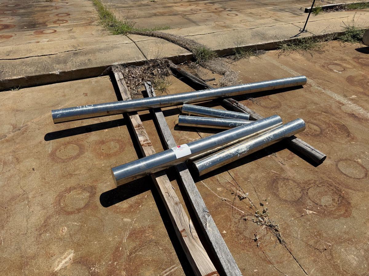 Used (5) pcs. Stainless Steel Round Stock