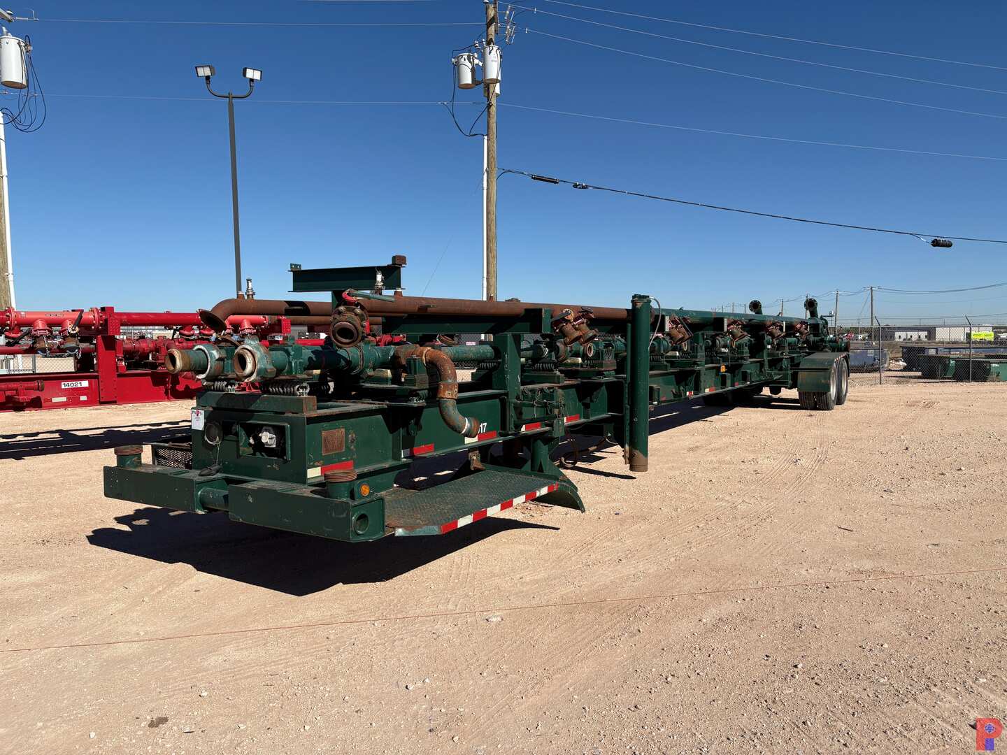 Used 2011 ASTE 10-STATION 53’ T/A FRAC MISSLE/ MANIFOLD TRAILER