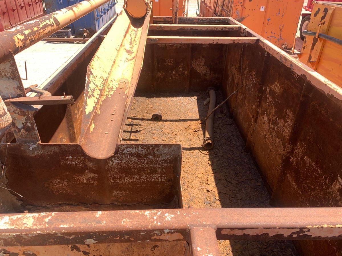 Used 25’ L x 8’ W x 8’ T 149 bbl Open Top Skidded Tank