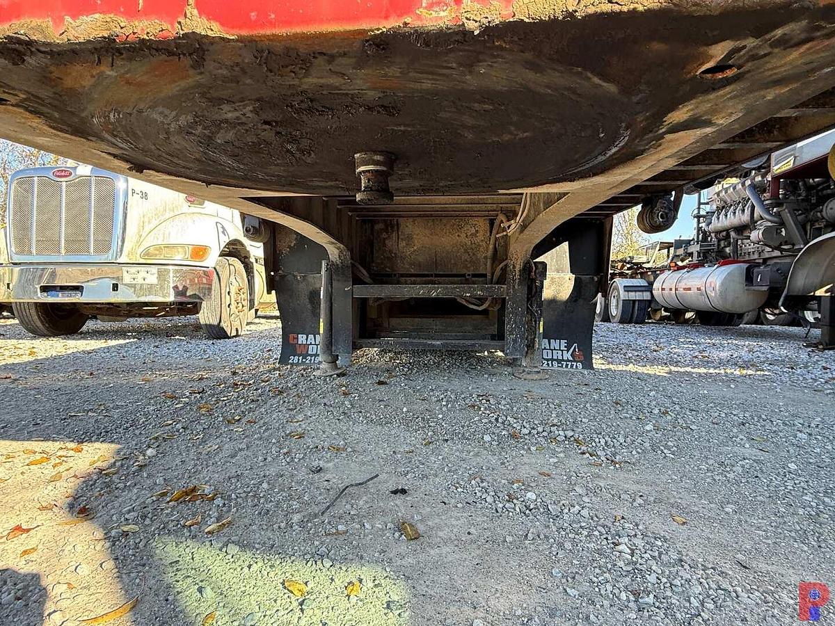 Used 2015 48’ X 102” TRANSCRAFT CRANE WORKS 12.5 TON FASSI CRANE FRAC IRON TRAILER