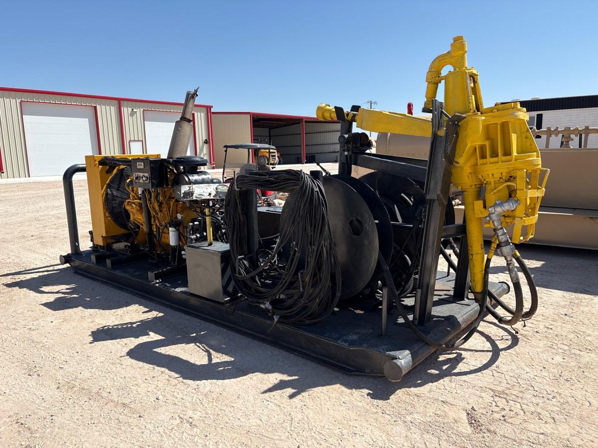 Used TDS 120-ton power swivel unit, skidded
