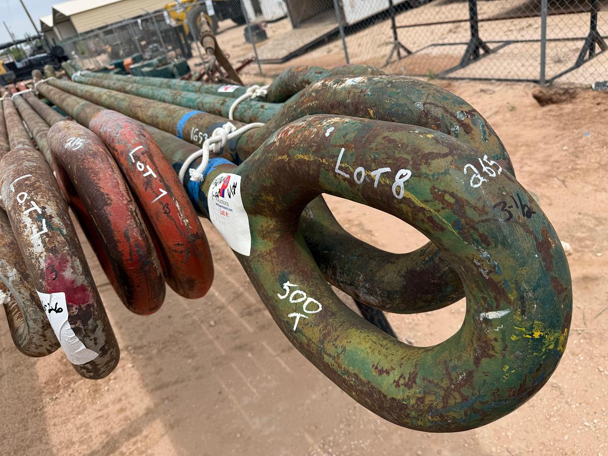 Used LOT W/ (1 SET) 3-1/2”OD x 265”L 500-TON CASING ELEVATOR LINKS