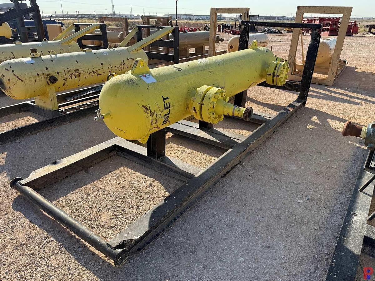 Used SURFACE EQUIPMENT CORP 24" X 12' 5K PSI 3" INLET & OUTLET, VERTICAL SAND SEPARATOR