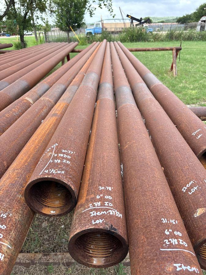 Used 6”OD x 2-3/8”ID x 30.78’L 4-1/2XH SLICK DRILL COLLAR