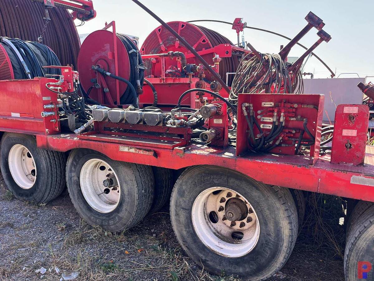 Used 2011 HYDRA RIG  53’ X 11’ 4-AXLE 2-3/8" COIL TUBING TRAILER