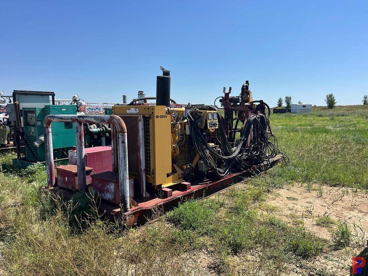 Used BOWEN 120 TON 3.5 POWER SWIVEL P/B CATERPILLAR 3126 DIESEL ENGINE, SKIDDED
