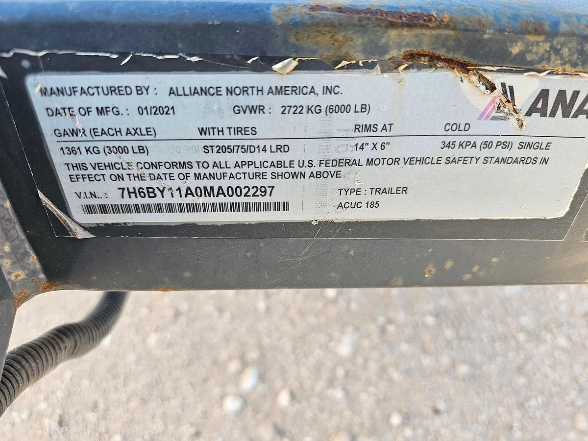 Used 2021 ALLIANCE NORTH AMERICA AIRMAN PDS185S-6E1 S/A TOWABLE AIR COMPRESSOR