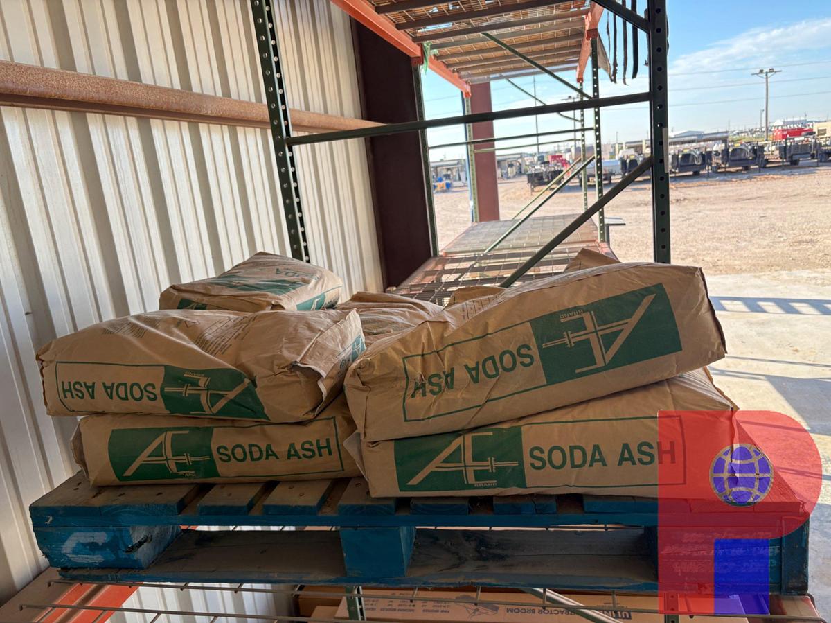 Used (9) BAGS OF AE BRAND SODA ASH