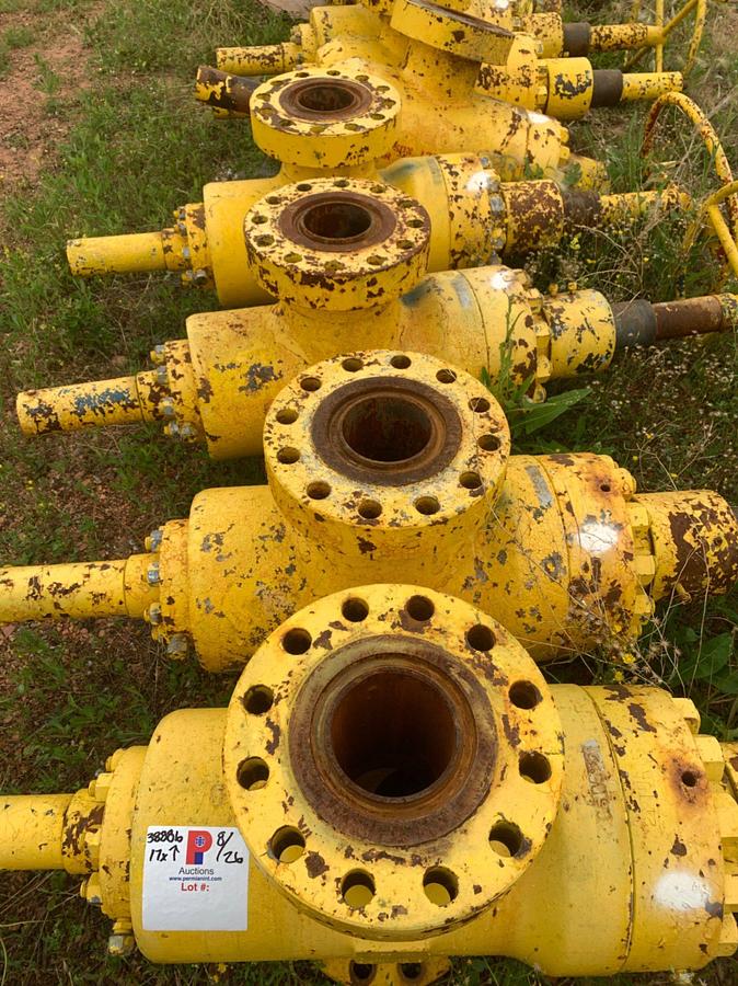 Used (17) 4-1/16 10k Manual Gate Valves