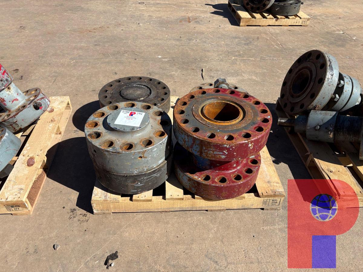 Used (1) 7-1/16” X 16” SPACER SPOOL & (4) 7-1/16” BLIND/LIFT FLANGES