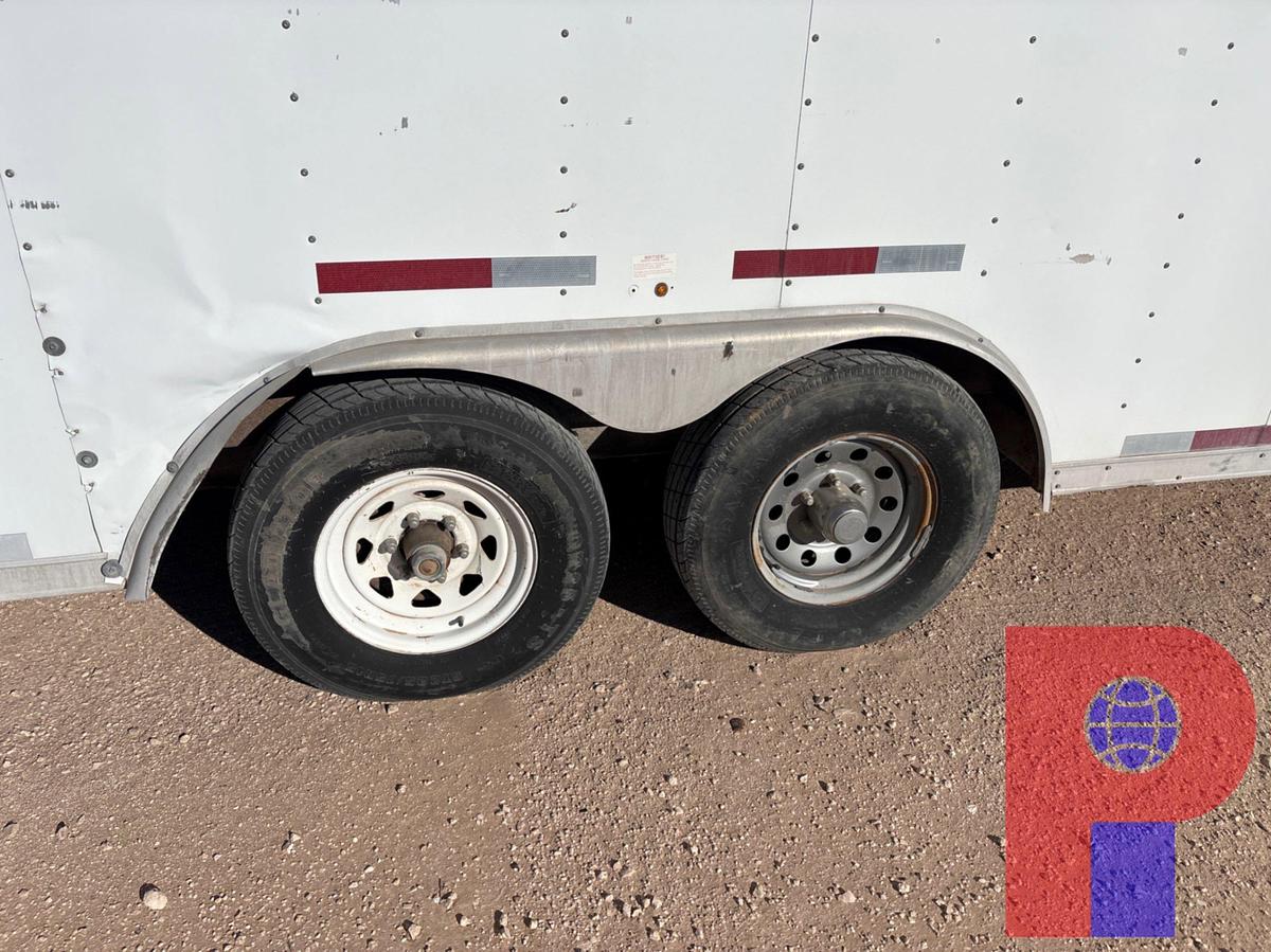 Used MILLENNIUM 28’ X 8’ T/A BUMPER PULL ENCLOSED TRAILER