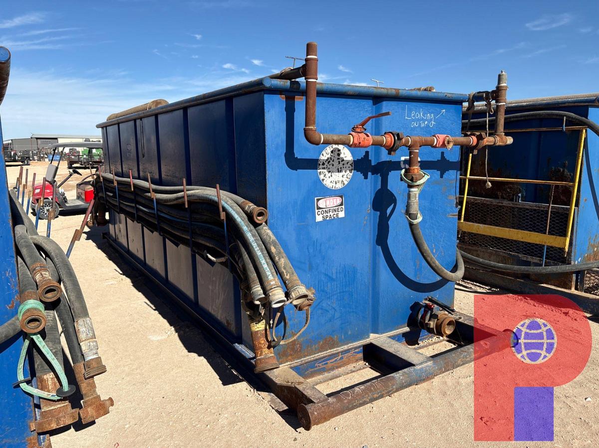 Used 18’ x 6’ x 6’ open top fluid tank