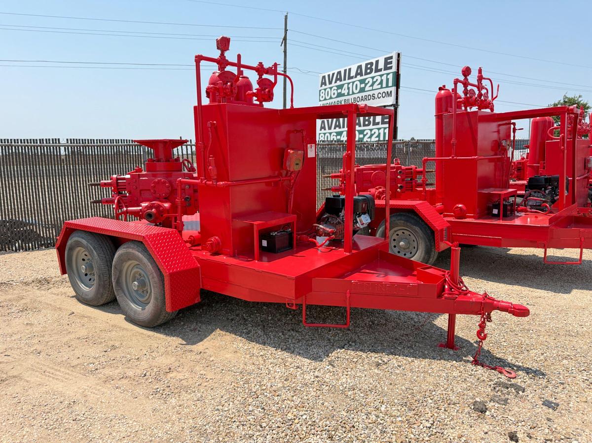 Used 2 station 2 botttle Closing Unit Trailer w/ Hyd. Dbl. BOP