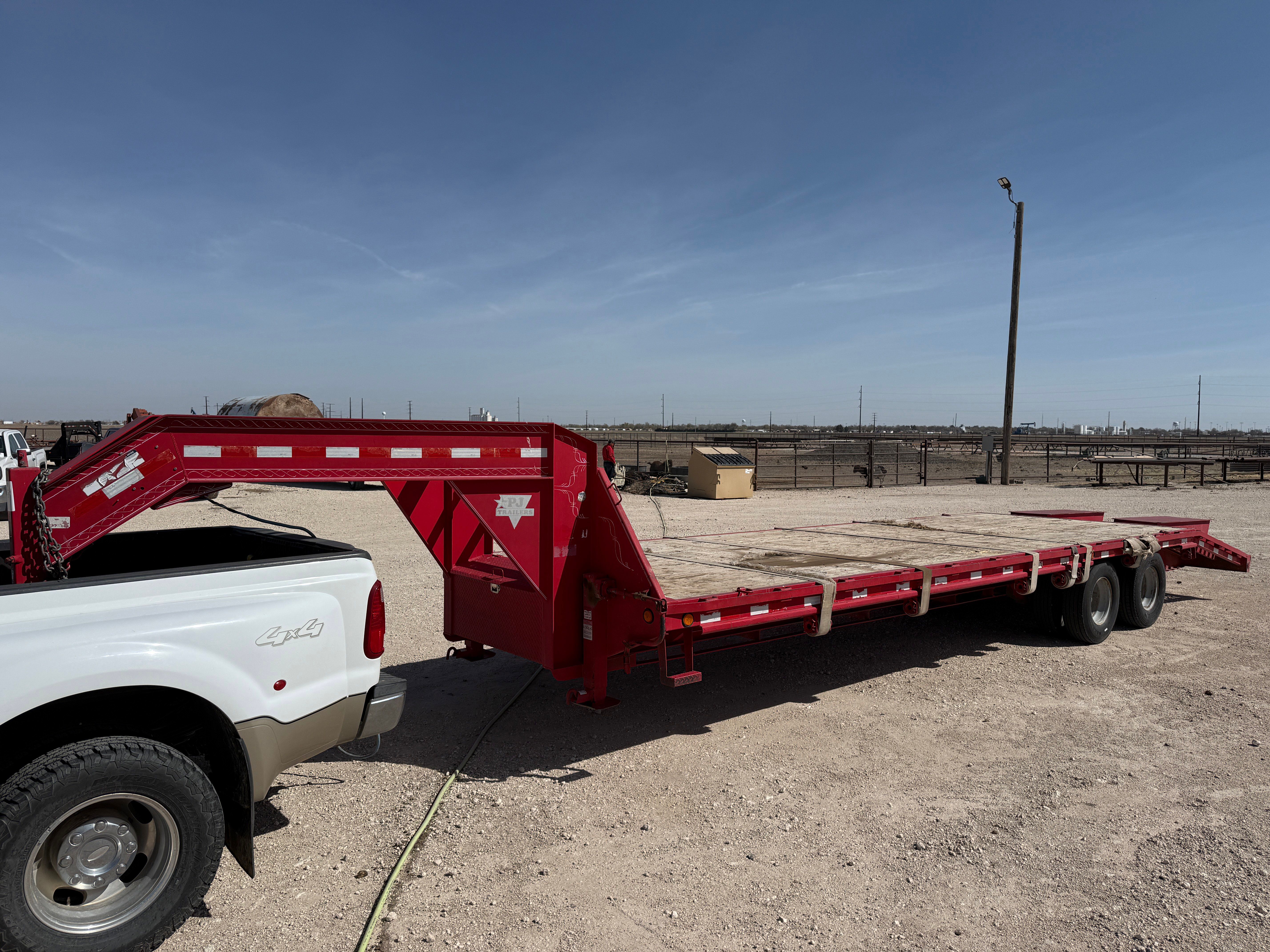 Used PJ 25’ + 5’ x 102” T/A DUAL WHEEL GOOSENECK TRAILER