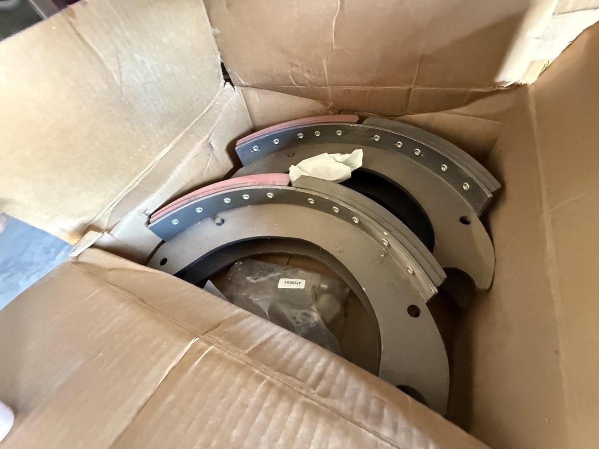 Used 77”L X 24”W X 78”H 4-SHELF RACK W/ TRUCK PARTS & RELATED