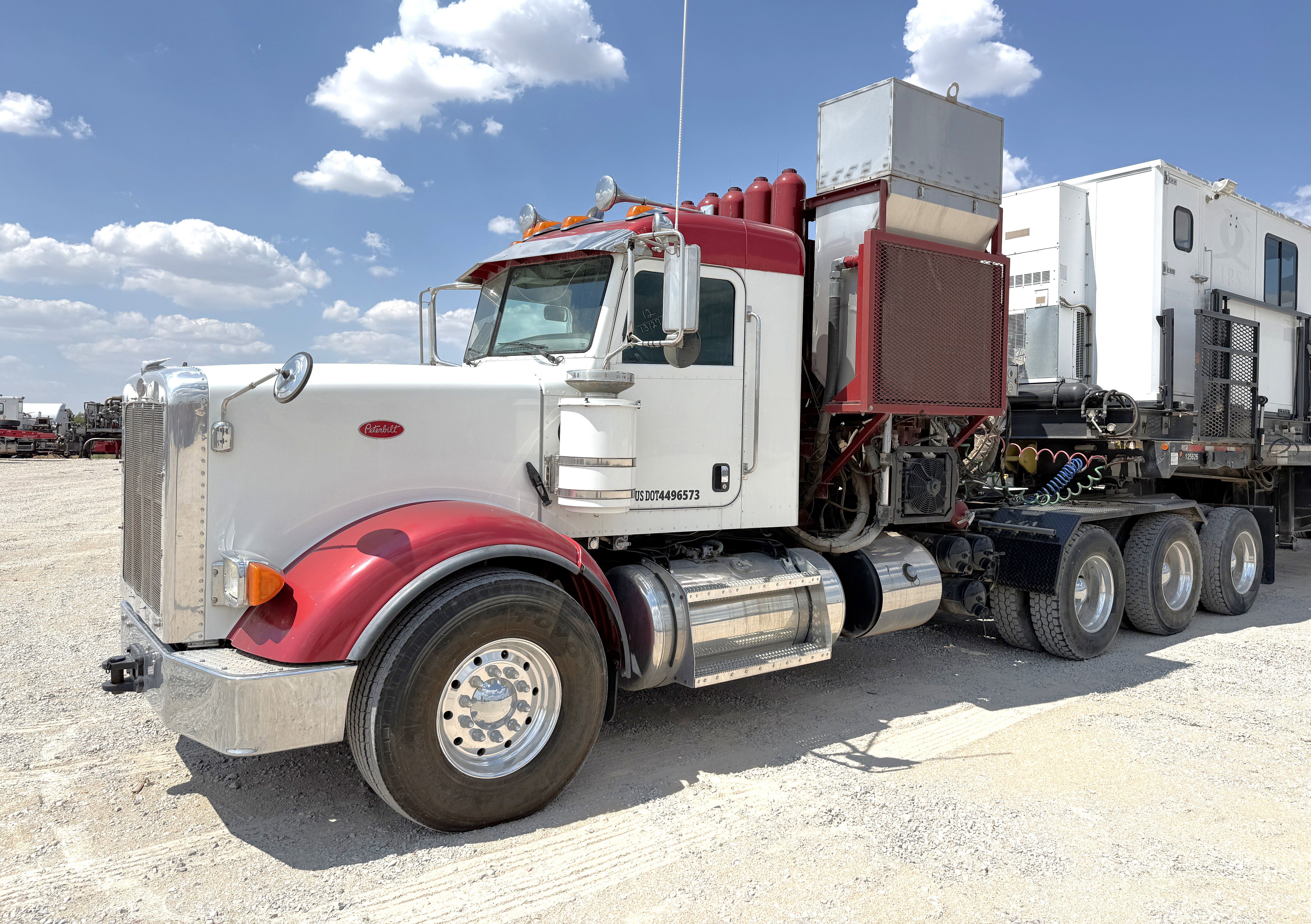 Used 2012 PETERBILT 367 TRI-DRIVE COILED TUBING SUPPORT TRUCK