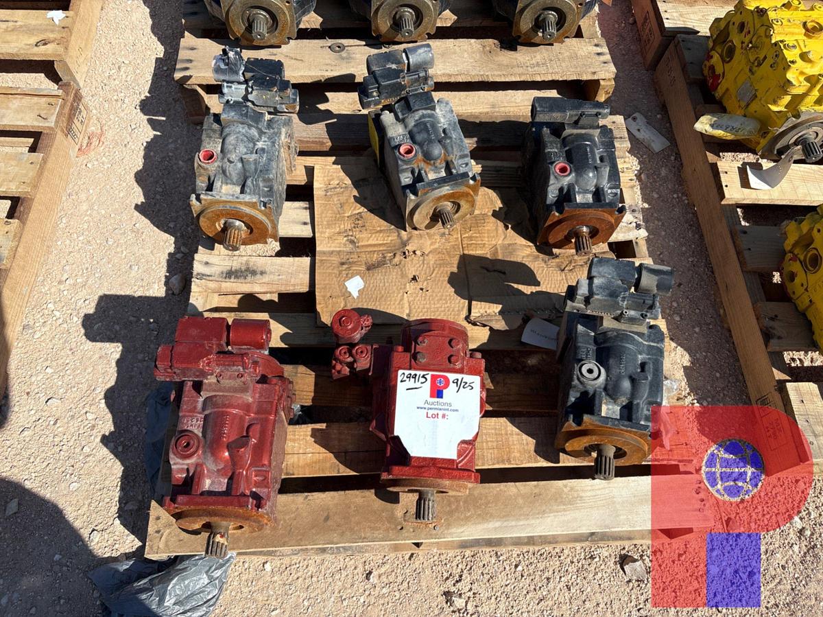 Used (6) ASSORTED HYDRAULIC MOTORS