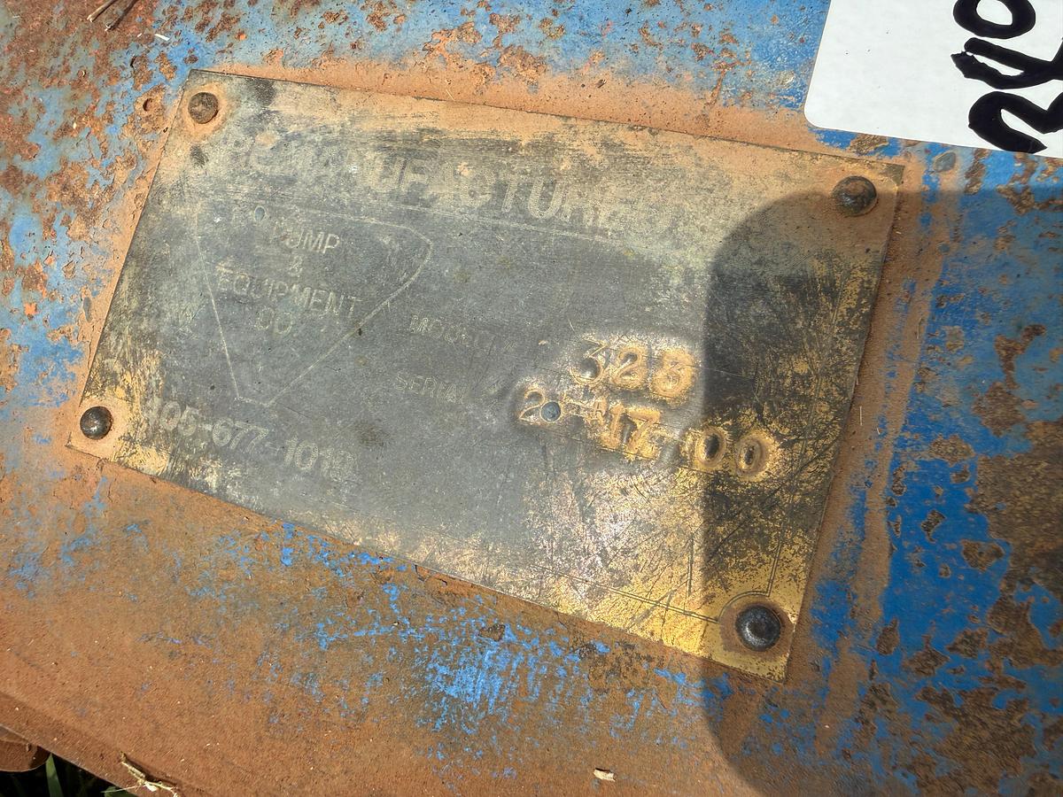 Used WHEATLEY MODEL 323 TRIPLEX PUMP W/ HYD MOTOR, NO PUMP