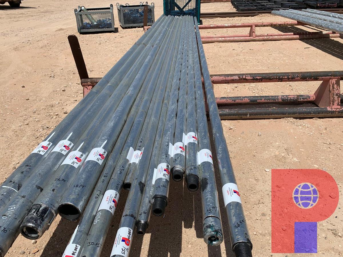 Used 3” OD X 1 1/2” ID X 28.55’ L SPIRAL DRILL COLLER W/ 2 7/8 PAC-4