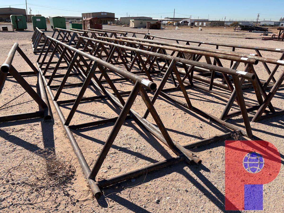 Used (2X$) 28’ X 43” TRIANGLE PIPE RACKS
