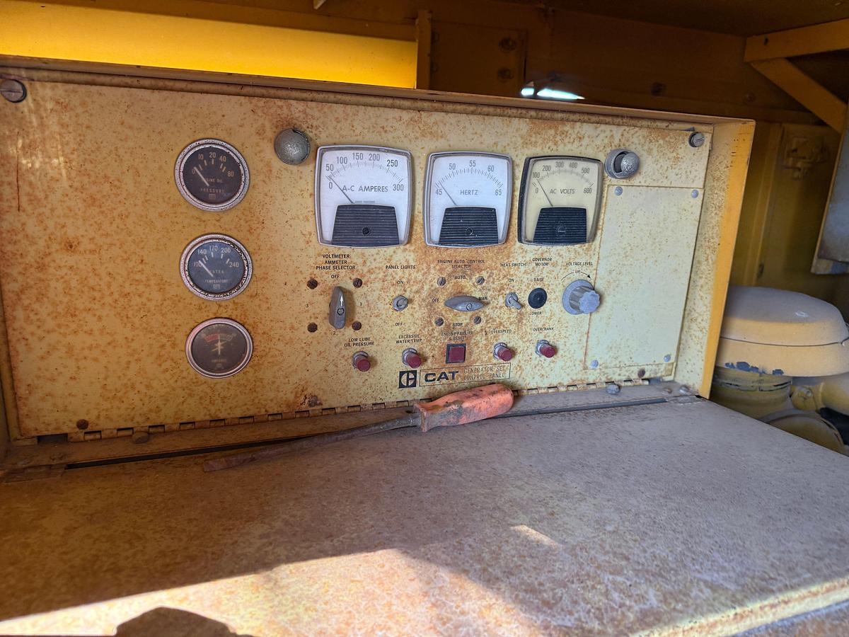 Used CATERPILLAR 105-KW 3-PHASE GENERATOR SET P/B CAT 3304T DIESEL ENGINE