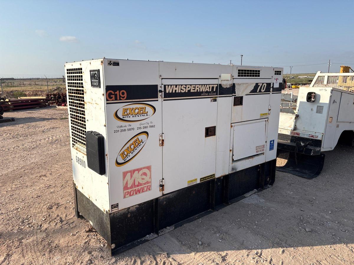 Used WHISPERWATT DCA-70USI DIESEL POWERED AC GENERATOR