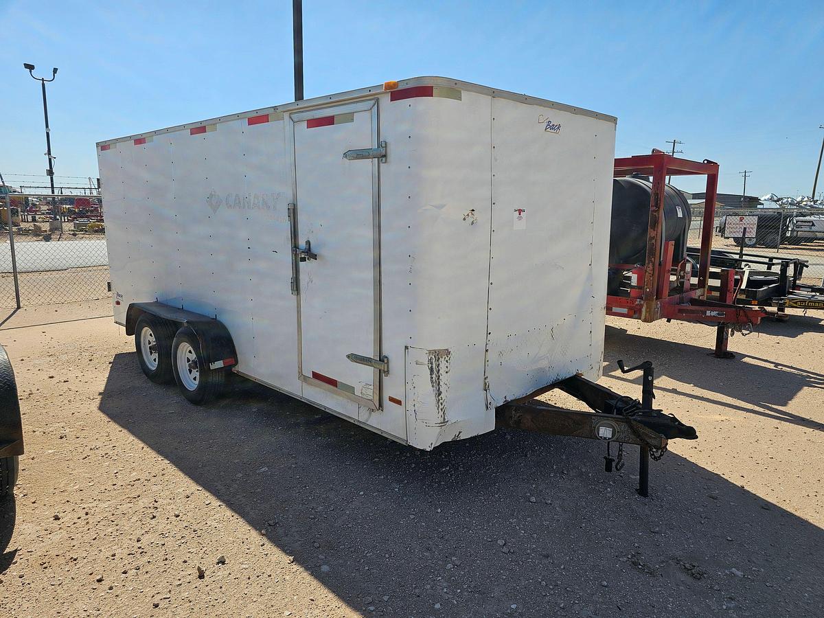 Used 2008 PACE AMERICAN 16’ X 7’ T/A BUMPER PULL ENCLOSED TRAILER
