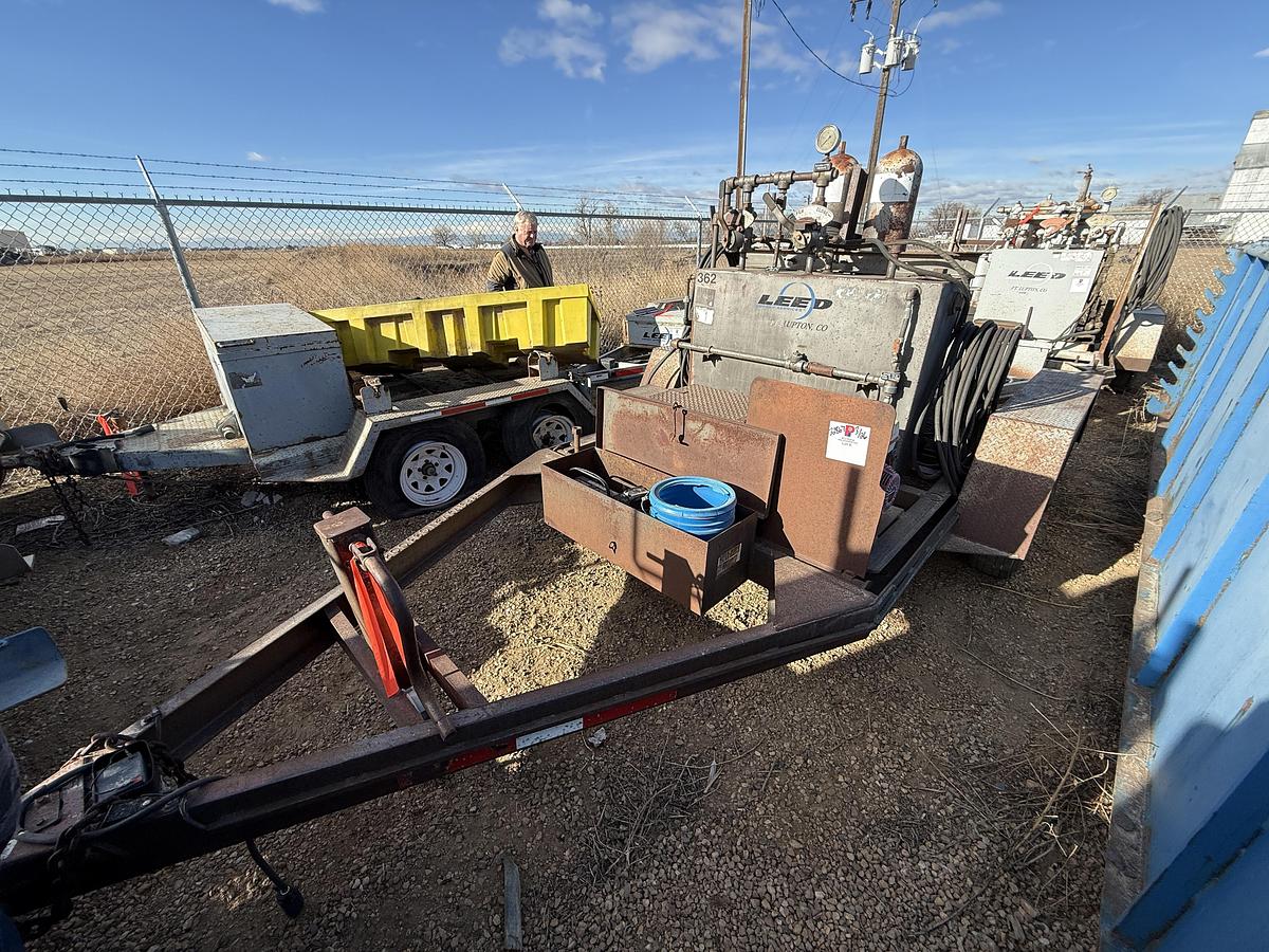 Used SHOP MADE  10’ T/A 2-STATION BUMPER PULL ACCUMULATOR TRAILER