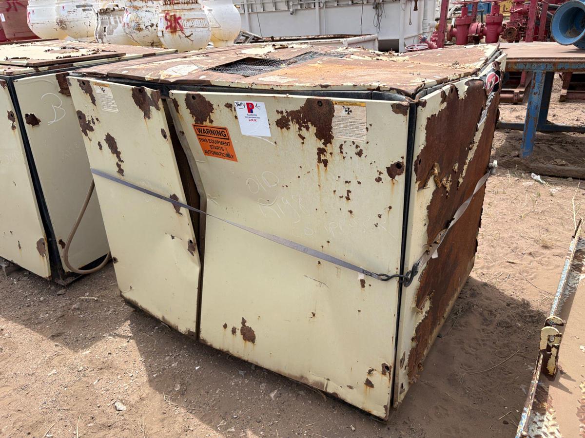 Used (3) inoperable/incomplete ingersoll Rand up6-40-125 corkscrew air compressors & (1) Sullivan palatek air compressor
