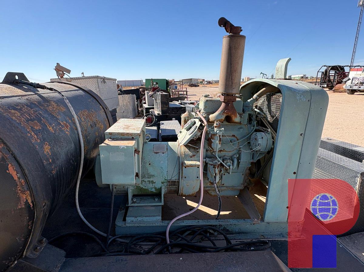 Used 30KW ELECTRIC GENERATOR MTD ON SHOPBUILT T/A BUMPER PULL TRAILER