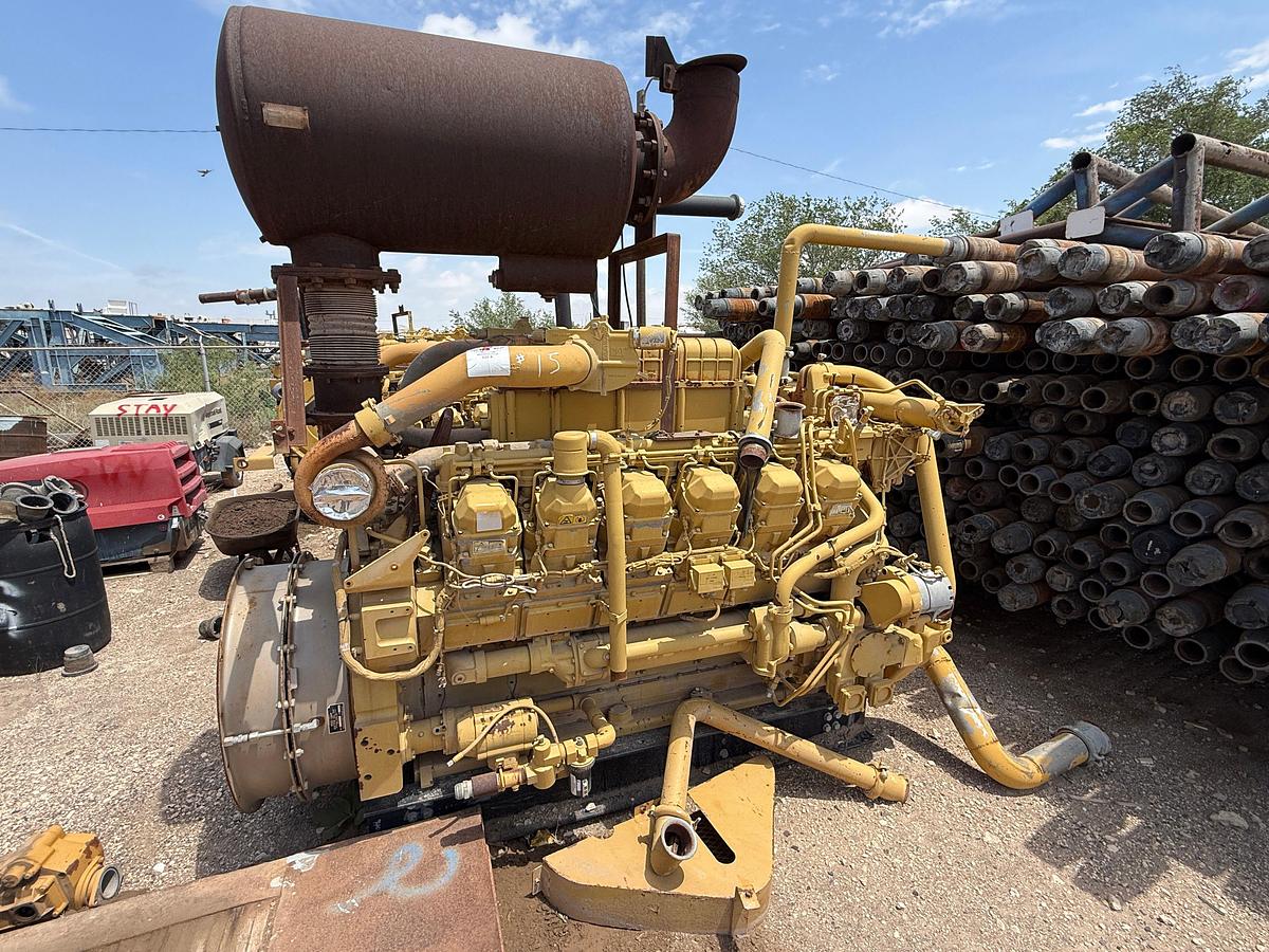 Used CATERPILLAR 3512 DRILLING MUD PUMP DIESEL ENGINE