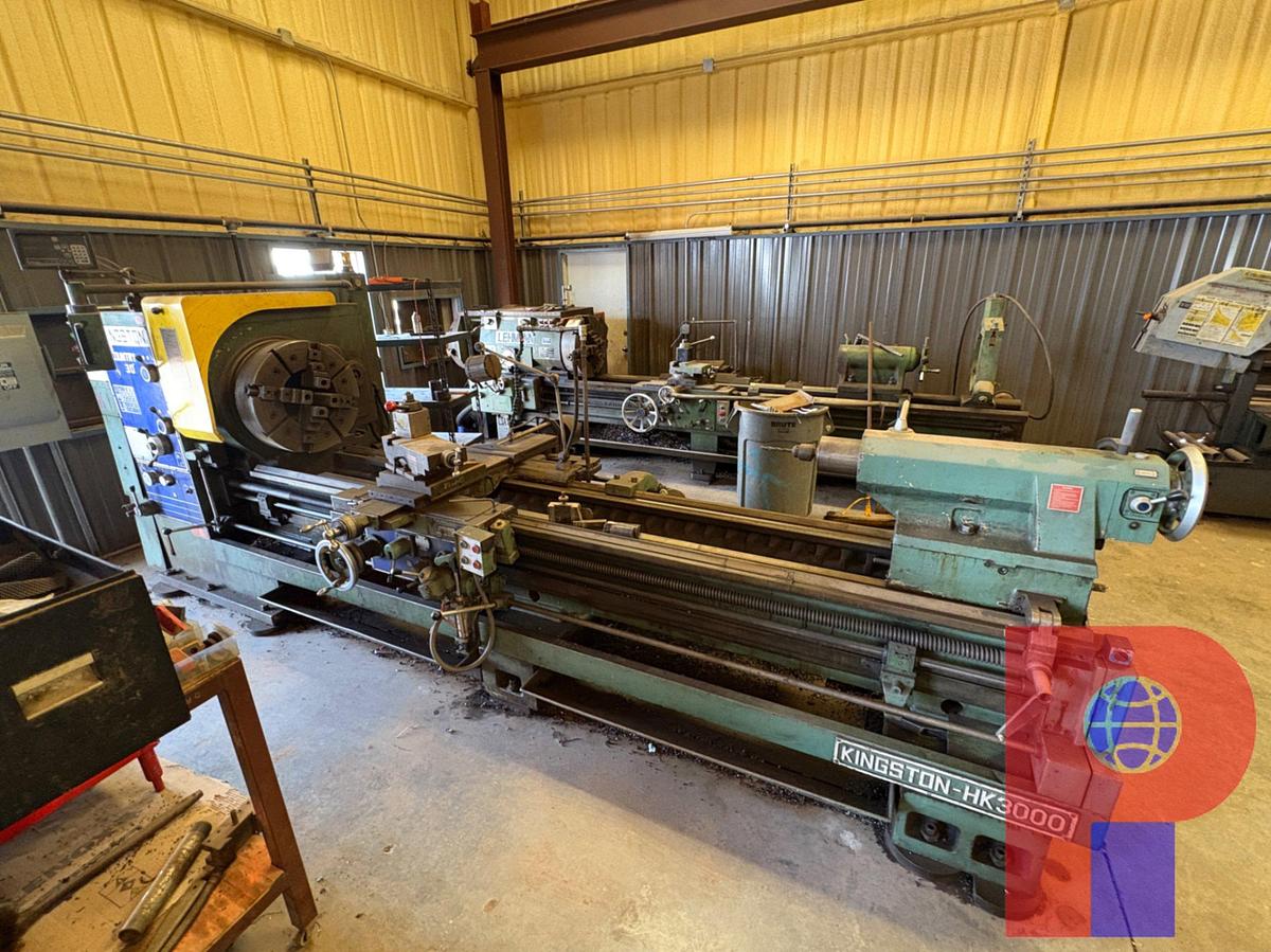 Used KINGSTON HK-3000 OIL COUNTRY 30”HNL HOLLOW SPINDLE LATHE