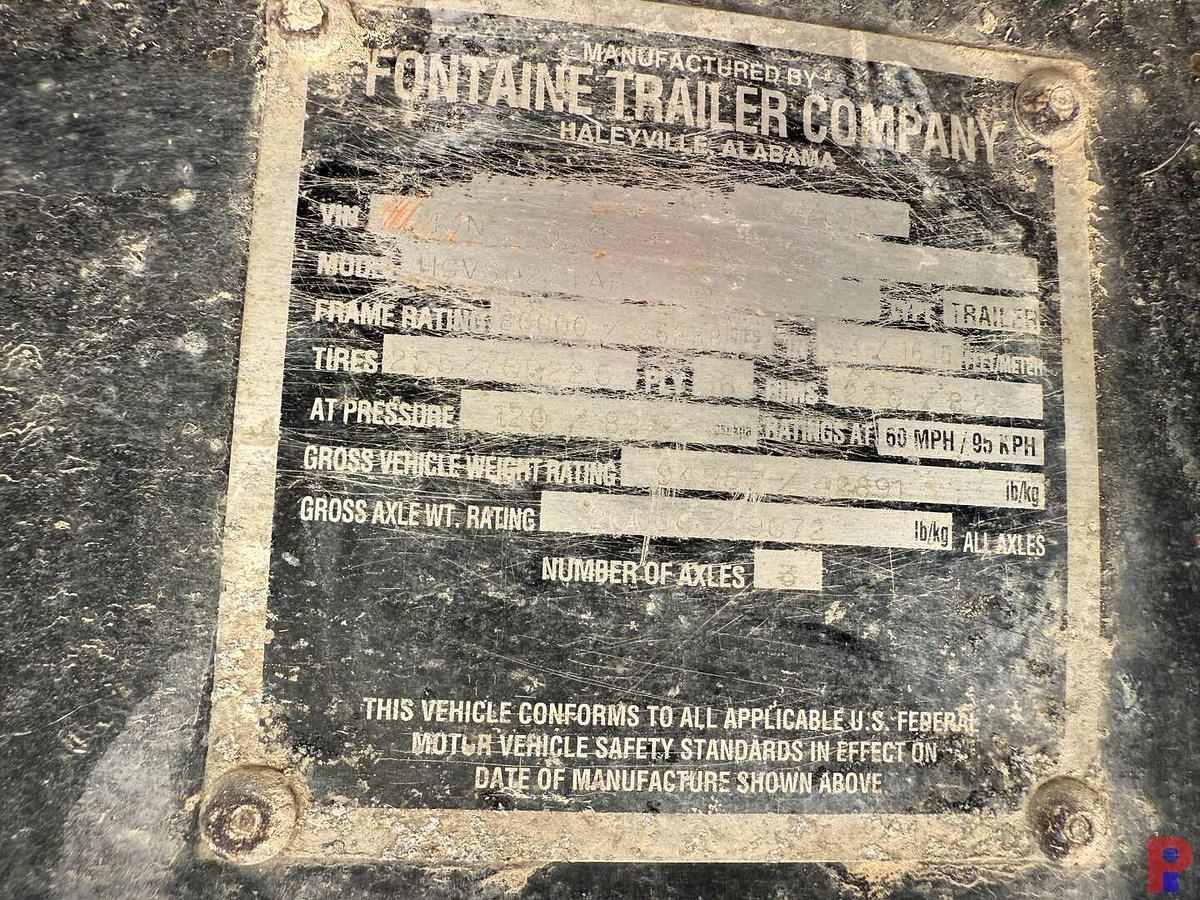 Used 2014 FONTAINE 53’ X 102” XTREME  BEAM TRI AXLE STEP DECK TRAILER