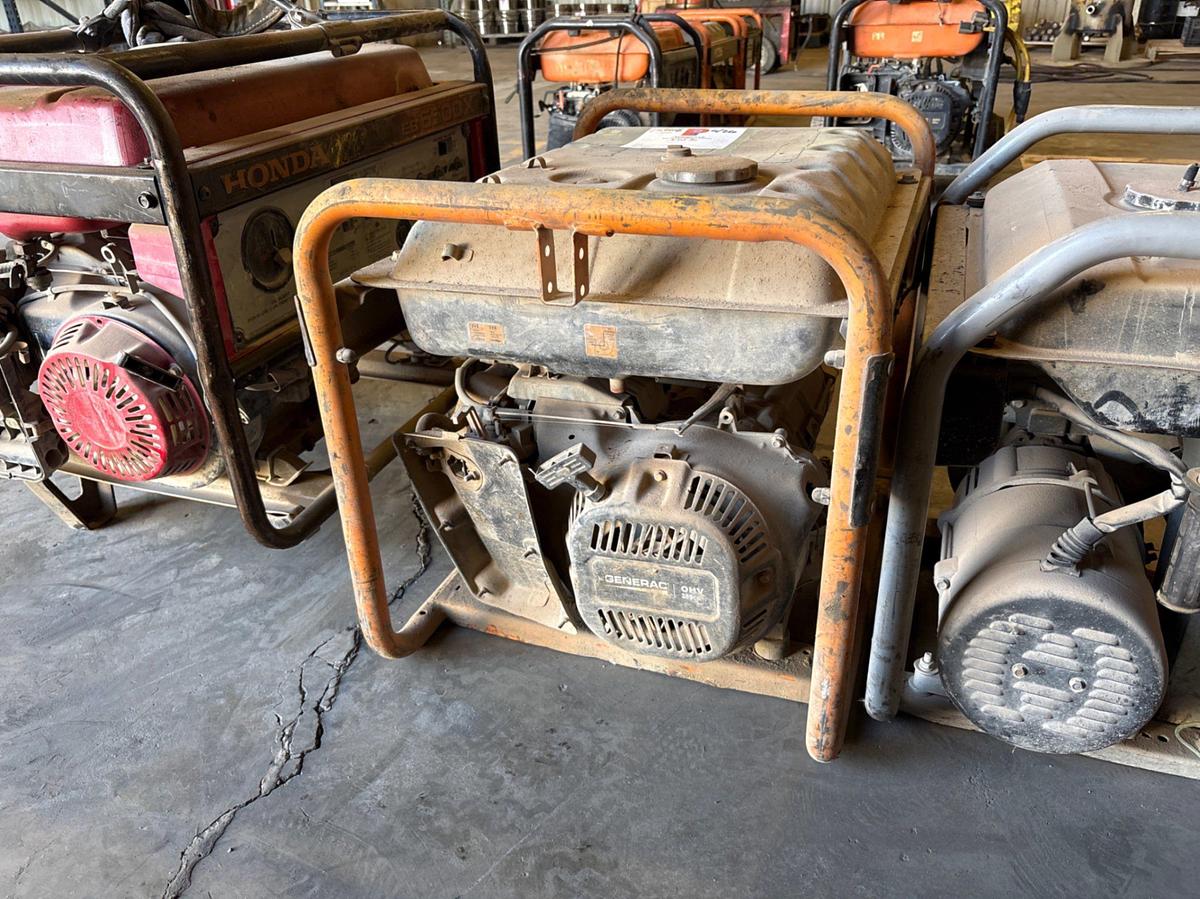 Used (3) portable generators, 3.5KW to 6.5KW