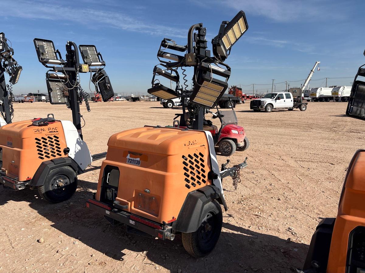Used 2018 GENERAC  MLT6SMD 6KW S/A BUMPER PULL LED LIGHT TOWER