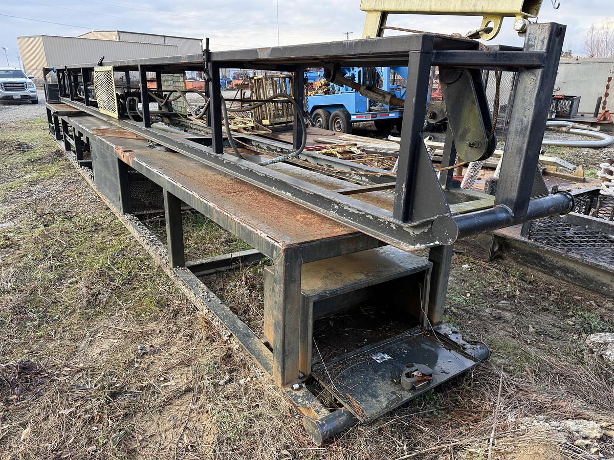 Used (1) 40’L  X 42”W & (1) 40’L X 32”W HYDRAULIC CATWALKS SKIDDED (NO POWER)