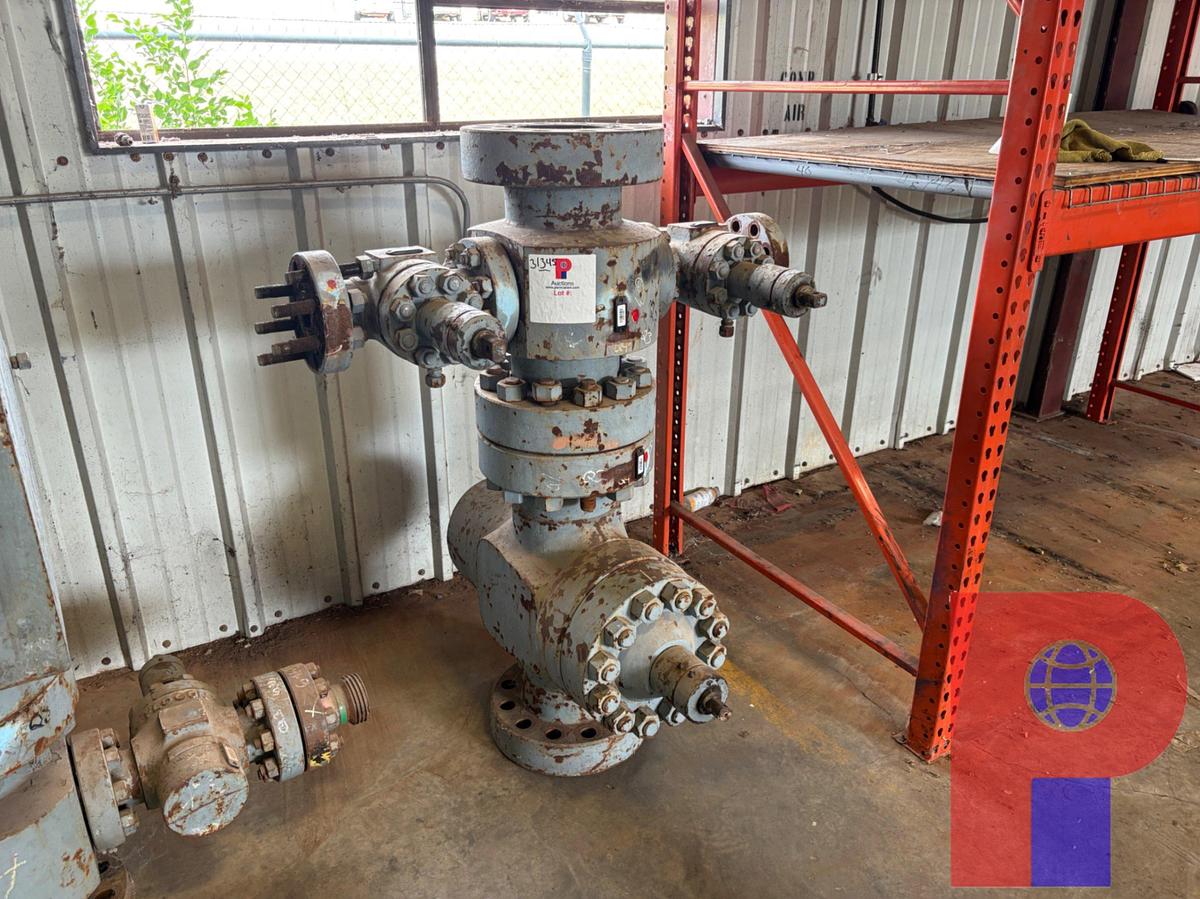 Used 7-1/16” 5K GATE VALVE W/ FLUID CROSS & (2) 2-1/16” 5K GATE VALVES