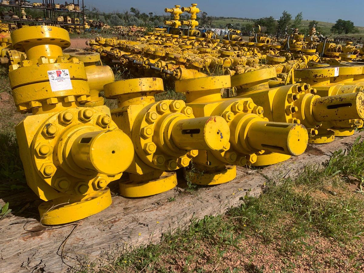 Used (4) 7-1/16 10k Hydraulic Gate Valves