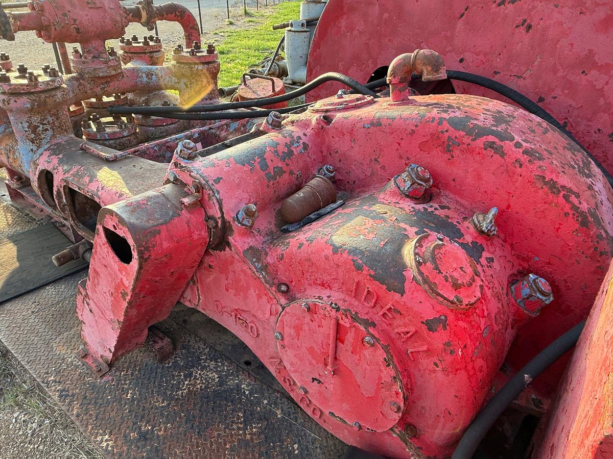 Used IDEAL C-150 DUPLEX MUD PUMP P/B CATERPILLAR 3306TA, SKIDDED