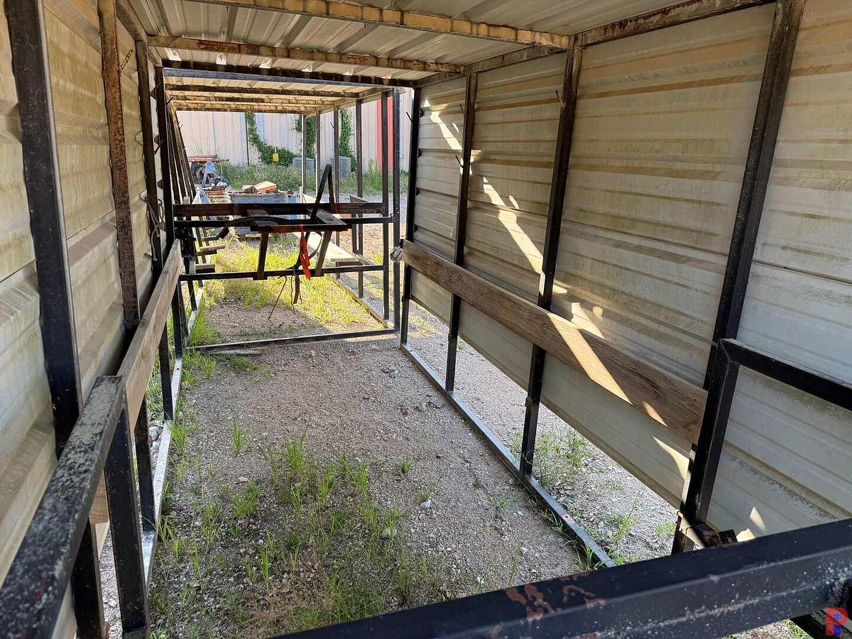 Used (2) 16’L X 76”W X 88” COOL DOWN TRAILER CANOPIES / ROOF TOPS